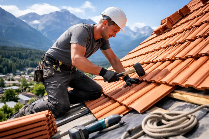 Dachdecker in Innsbruck – Ziegelmontage und Dachreparatur am Steildach